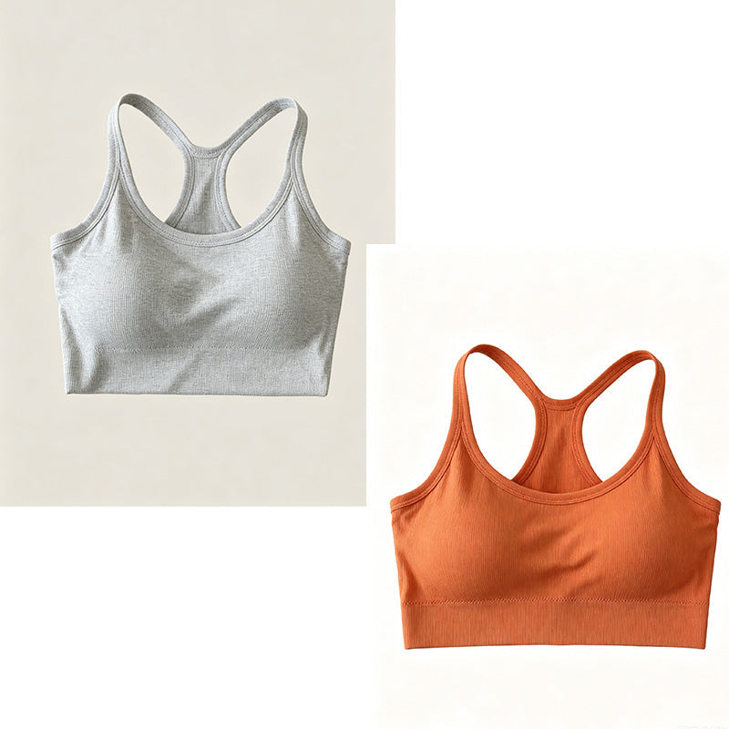 Ribbed Racerback Crop Tank Top