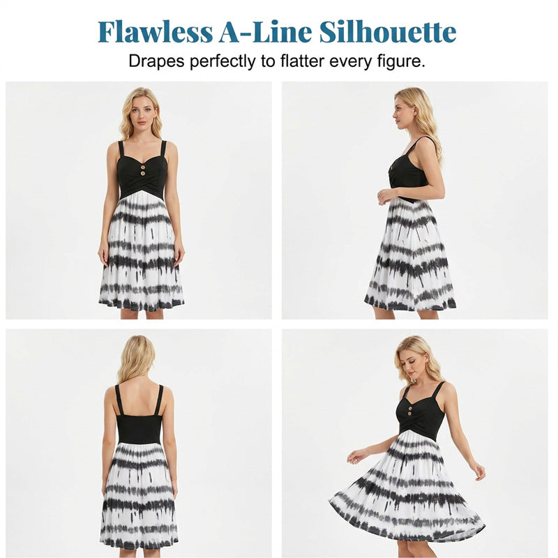 Women's Tie-Dye A-Line Cami Dress