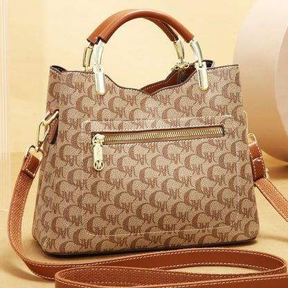 👜 LIMITED-TIME 50% OFF! ✨ Printed Bucket Bag – 3-Way Carry, Spacious, Retro Style 🌼