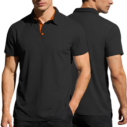 👔 LIMITED-TIME 50% OFF! ✨ Men’s Textured Collared Shirt – Breathable, Moisture-Wicking, Modern Accent 🌿