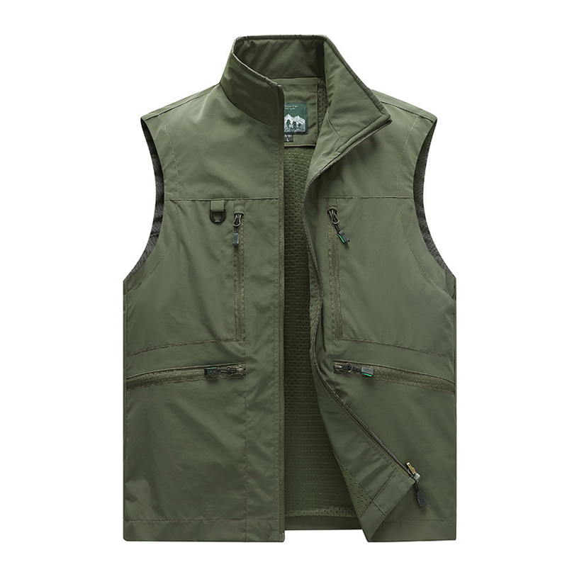 👷‍♂️💨Men's Breathable Mesh-Lined Work Vest | Multiple Pockets Utility Working Waistcoat
