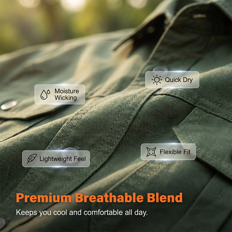 💥 Limited-50% OFF Offer 👕 Men’s Short Sleeve Tactical Shirt – Sleek, Practical & Easy to Style ✨