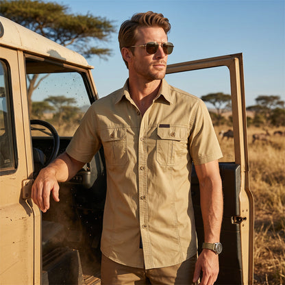 💥 Limited-50% OFF Offer 👕 Men’s Short Sleeve Tactical Shirt – Sleek, Practical & Easy to Style ✨