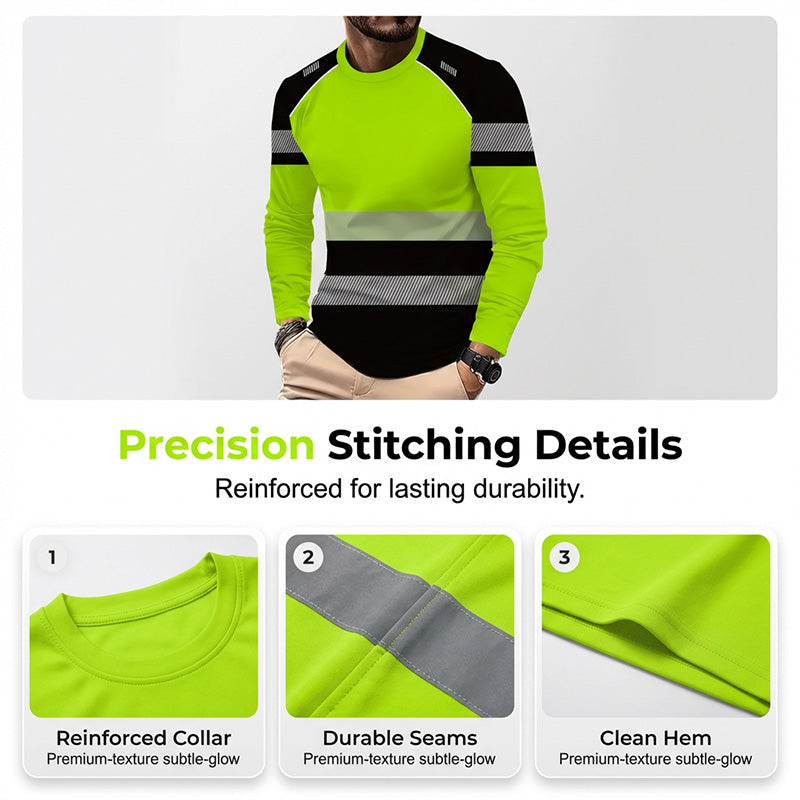 📢📢50% OFF !! ⏰Men's Printed Round-neck Long-sleeve Shirt
