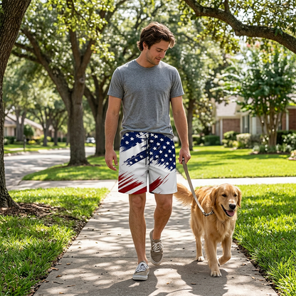 🩳50% OFF!✨Men’s Quick Dry Beach Shorts – Relaxed Fit, Adjustable Waist, Easy Care 🏄‍♂️