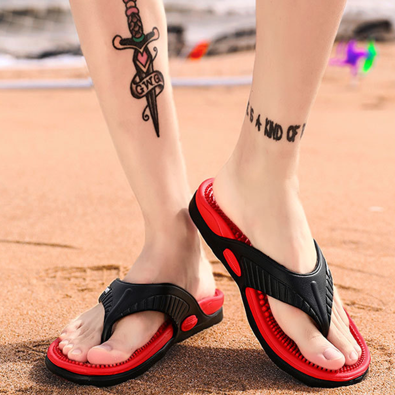 ✨ Men’s Lightweight Flip-Flops – Massaging, Non-Slip, Flexible