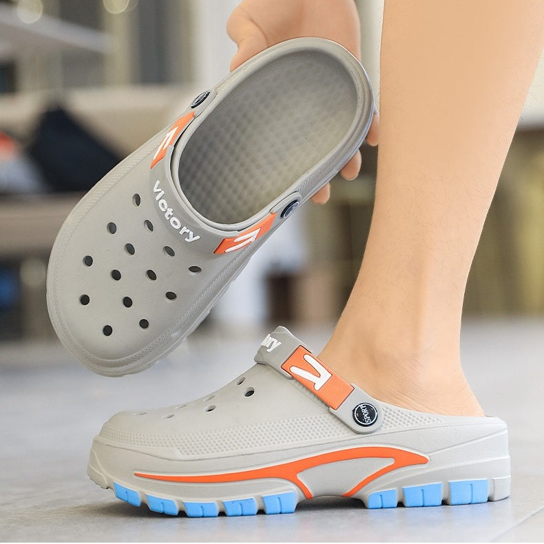 👣 LIMITED-TIME 50% OFF! ✨ Men's Breathable Slip-On Sandals – 2-in-1, Lightweight, Non-Slip 🌊