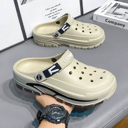 👣 LIMITED-TIME 50% OFF! ✨ Men's Breathable Slip-On Sandals – 2-in-1, Lightweight, Non-Slip 🌊