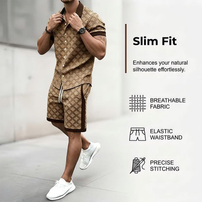 Men's Printed 2-Piece Summer Set
