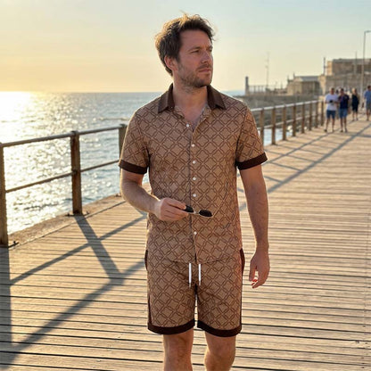 Men's Printed 2-Piece Summer Set