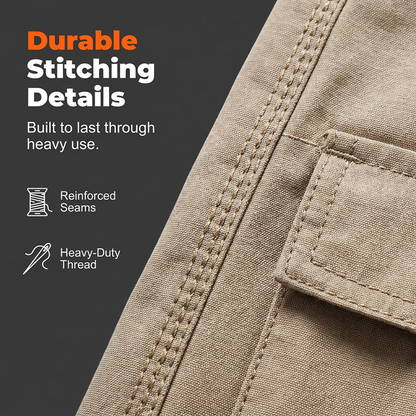 Men's Stylish Workwear Zip-Up Shorts