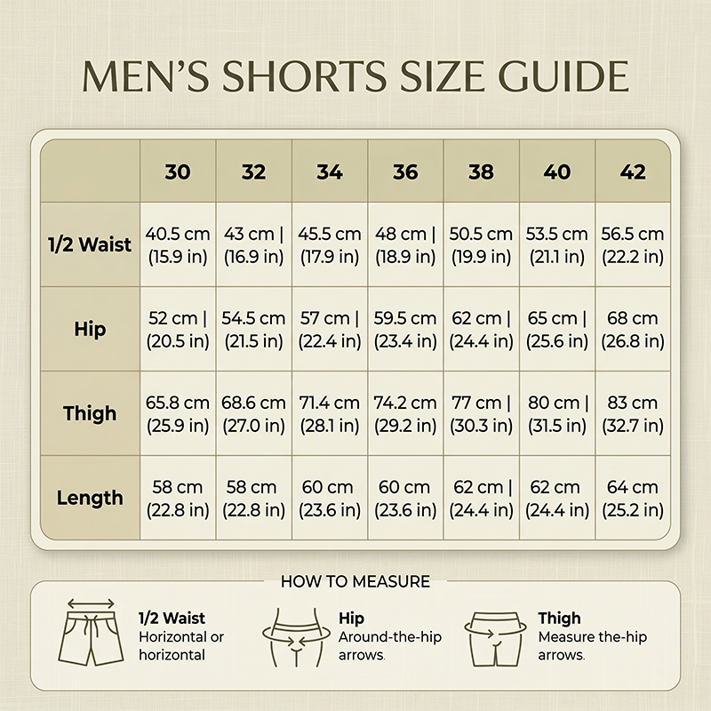 Men's Stylish Workwear Zip-Up Shorts