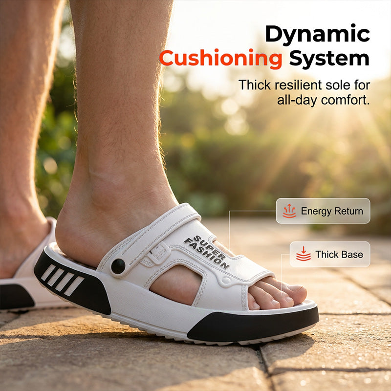 🚗 LIMITED-TIME 50% OFF! ✨ Men's Anti-Slip Driving Sandals – Cushioned, Adjustable, Quick-Dry ☀️