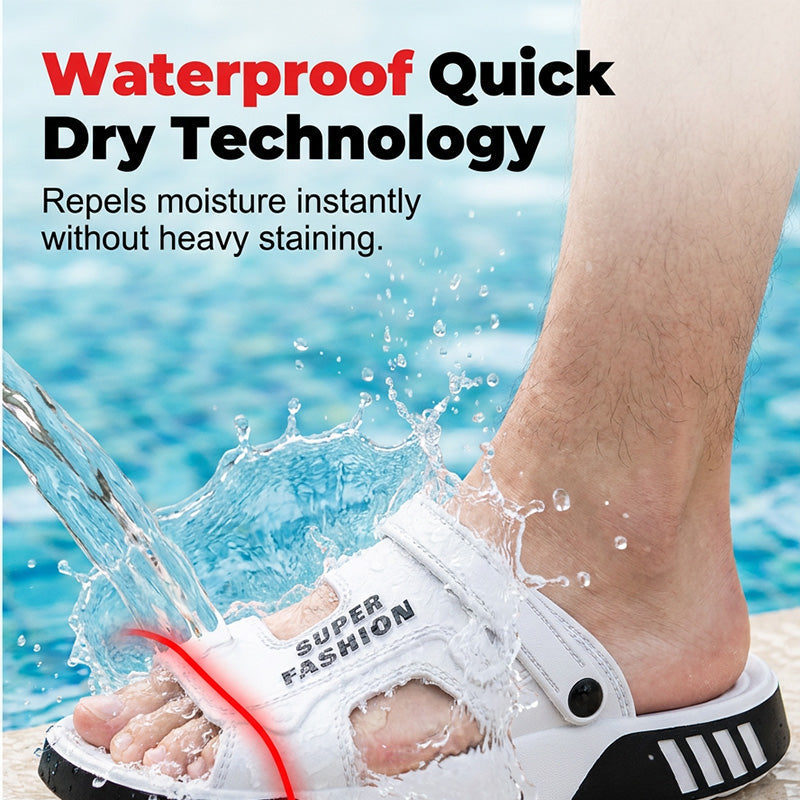 🚗 LIMITED-TIME 50% OFF! ✨ Men's Anti-Slip Driving Sandals – Cushioned, Adjustable, Quick-Dry ☀️