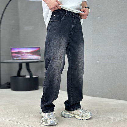 Men's Loose Fit Straight Leg Pants with Classic Pockets