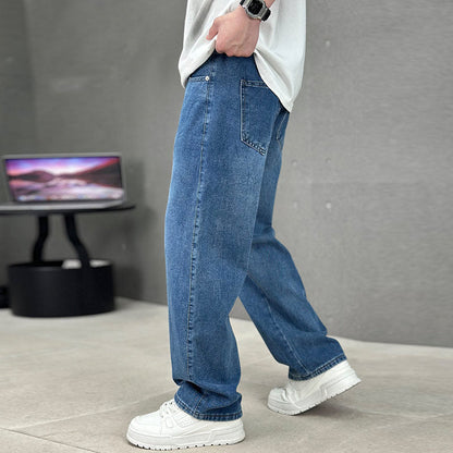 Men's Loose Fit Straight Leg Pants with Classic Pockets