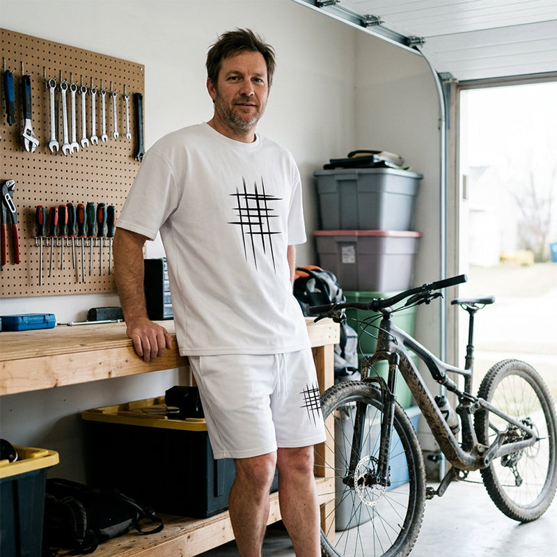 Men's Casual Top & Shorts 2-Piece Set