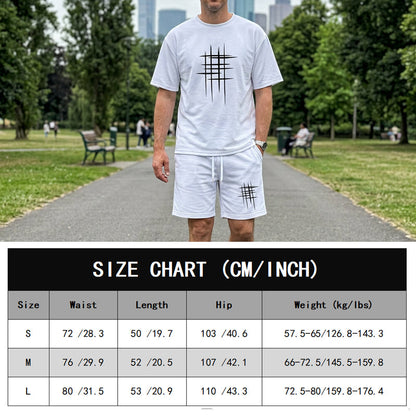 Men's Casual Top & Shorts 2-Piece Set