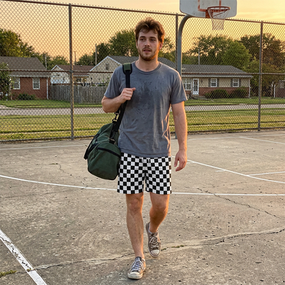 Men's Quick-Dry Plaid Beach Shorts