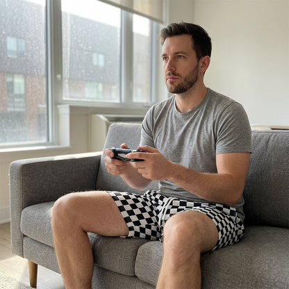 Men's Quick-Dry Plaid Beach Shorts