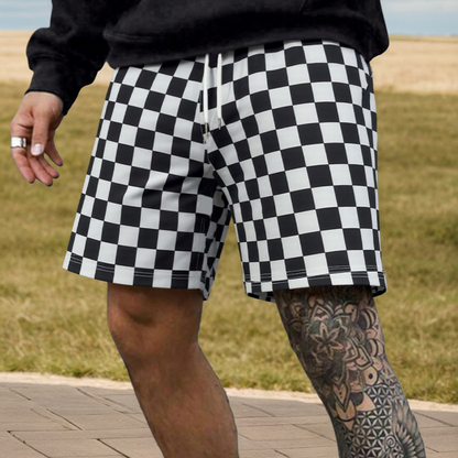 Men's Quick-Dry Plaid Beach Shorts