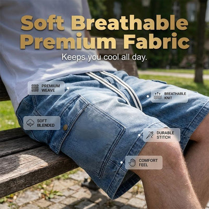 Men‘s High Street Loose Denim Shorts