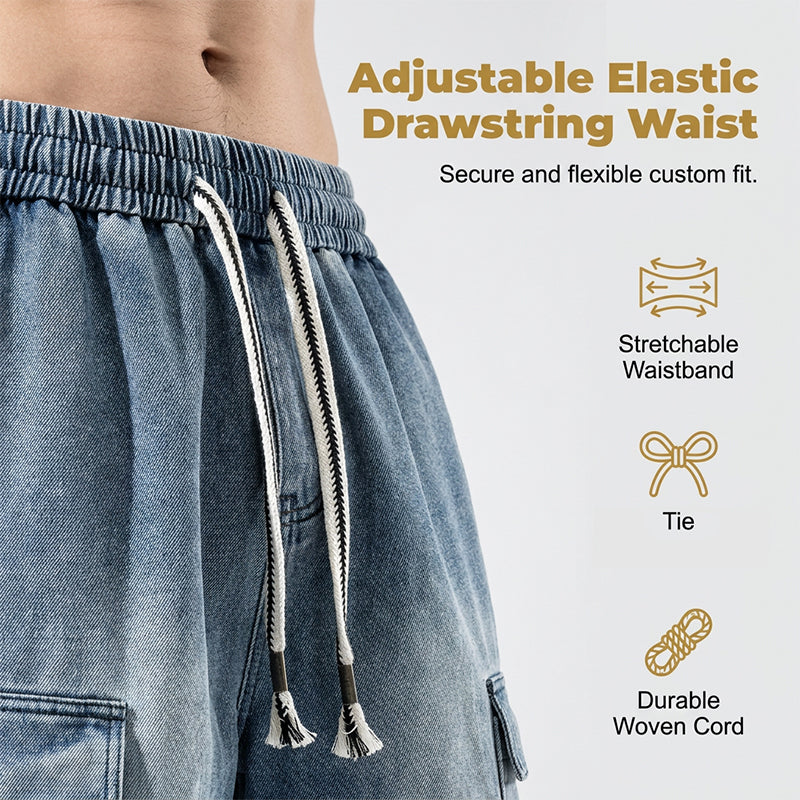 Men‘s High Street Loose Denim Shorts