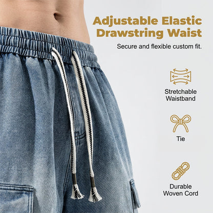 Men‘s High Street Loose Denim Shorts