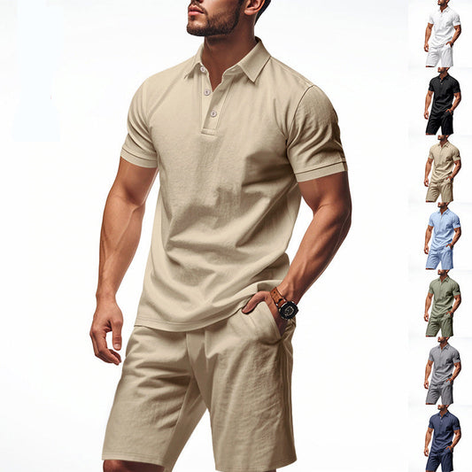 💥 Men's Casual Top & Shorts 2-Piece Set