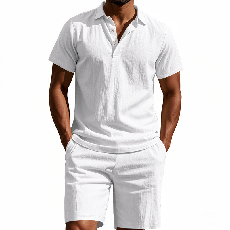 💥 Men's Casual Top & Shorts 2-Piece Set