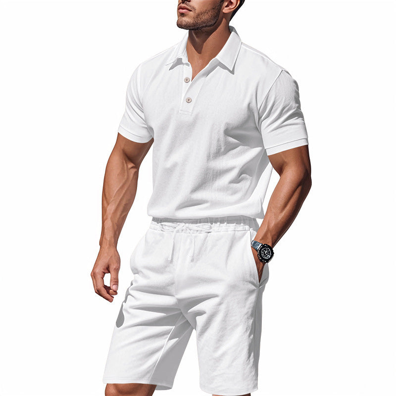 💥 Men's Casual Top & Shorts 2-Piece Set