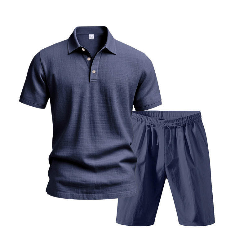 💥 Men's Casual Top & Shorts 2-Piece Set
