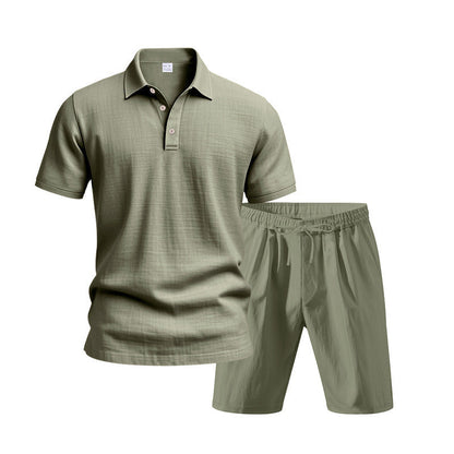 💥 Men's Casual Top & Shorts 2-Piece Set