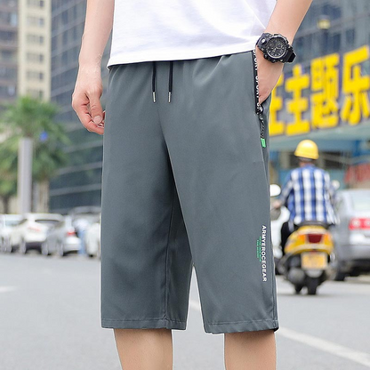 Men's Lightweight Quick Dry Athletic Cropped Pants