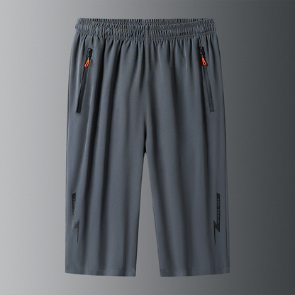 Men's Lightweight Quick Dry Athletic Cropped Pants
