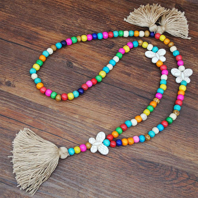 Retro Boho Beach Vacation Style Women's Long Necklace