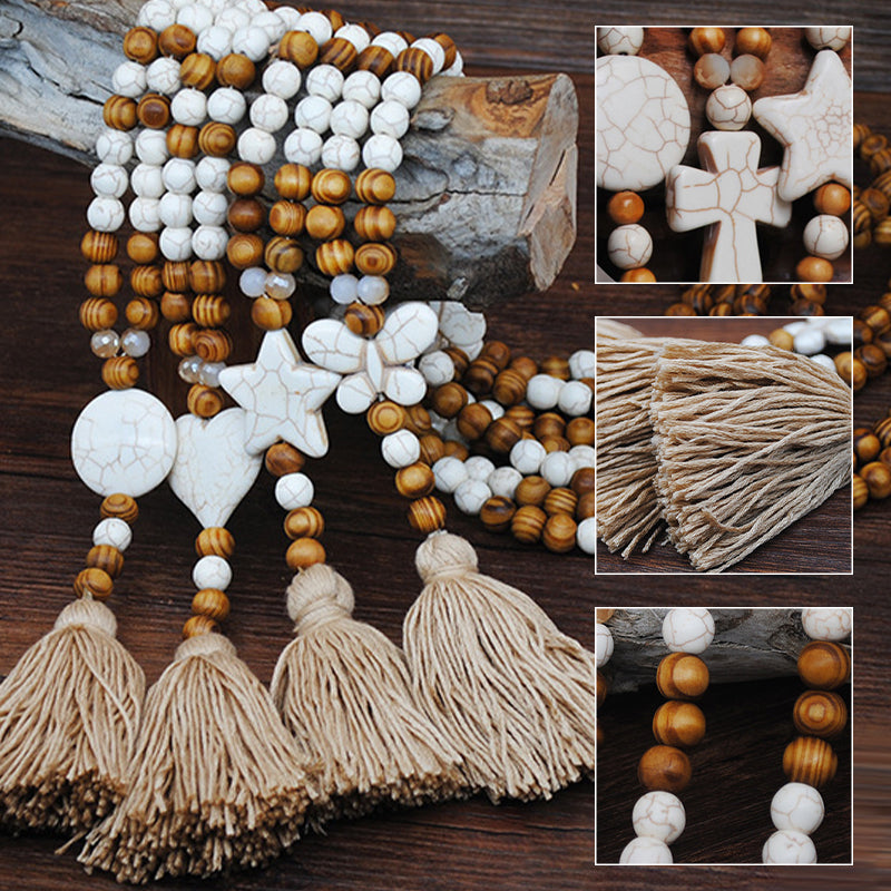 Retro Boho Beach Vacation Style Women's Long Necklace