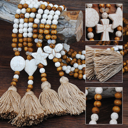 Retro Boho Beach Vacation Style Women's Long Necklace