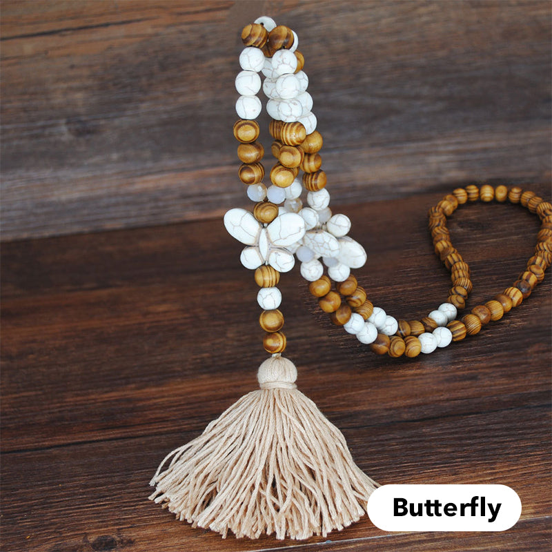 Retro Boho Beach Vacation Style Women's Long Necklace
