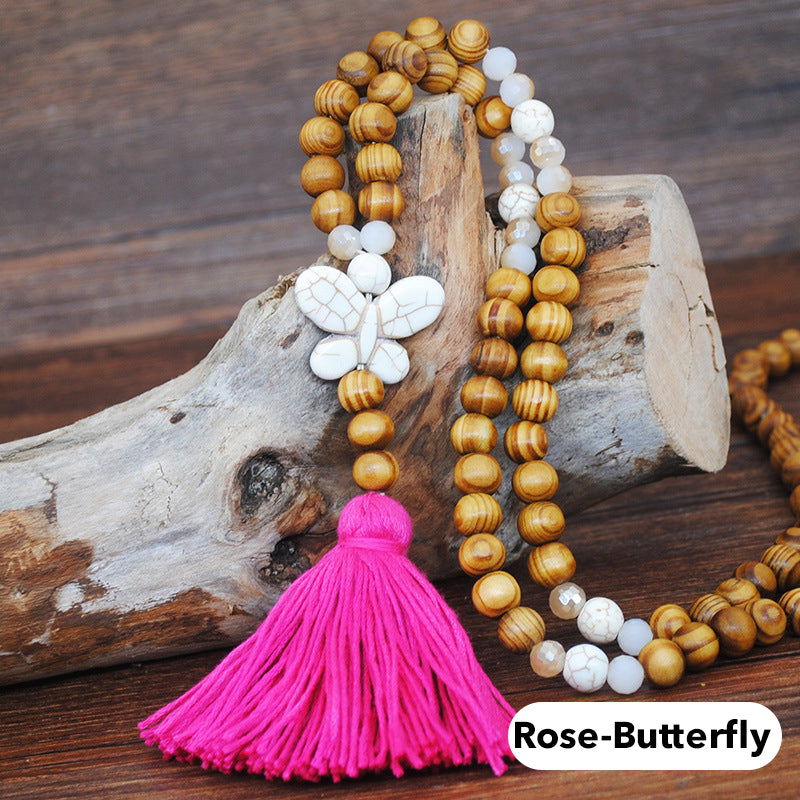 Retro Boho Beach Vacation Style Women's Long Necklace