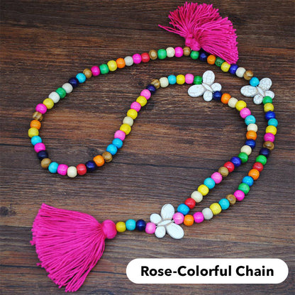 Retro Boho Beach Vacation Style Women's Long Necklace