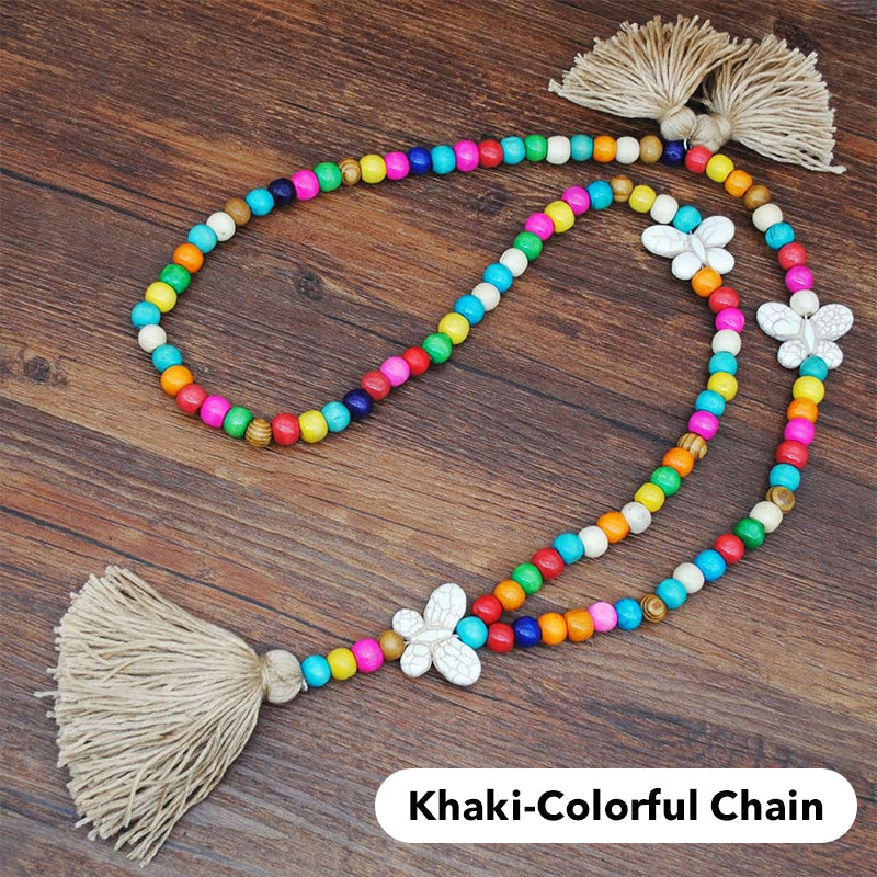 Retro Boho Beach Vacation Style Women's Long Necklace