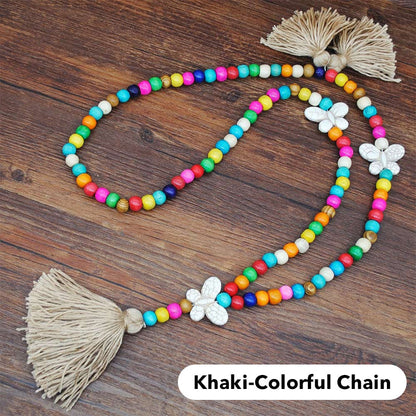 Retro Boho Beach Vacation Style Women's Long Necklace