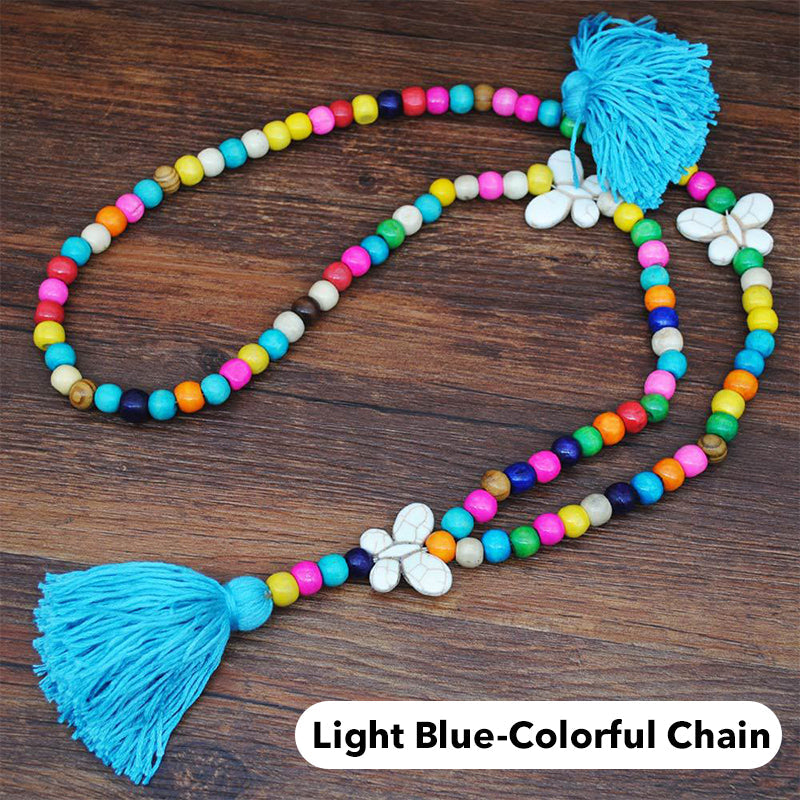 Retro Boho Beach Vacation Style Women's Long Necklace
