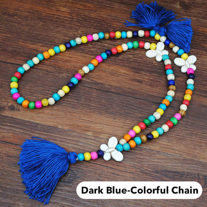 Retro Boho Beach Vacation Style Women's Long Necklace