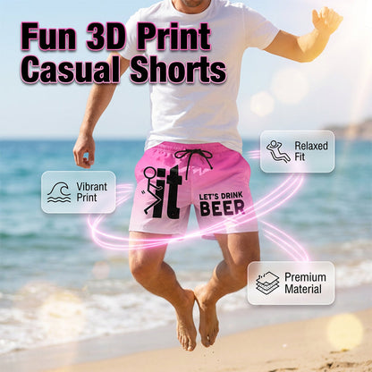 Men's 3D Graphic Printed Casual Shorts