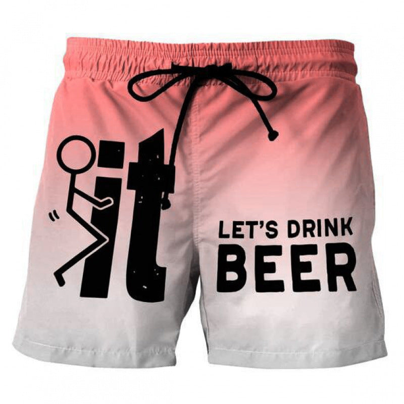 Men's 3D Graphic Printed Casual Shorts
