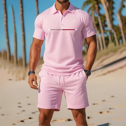 👕 LIMITED-TIME 50% OFF! ✨ Men's Summer Breathable Shirt & Shorts Set