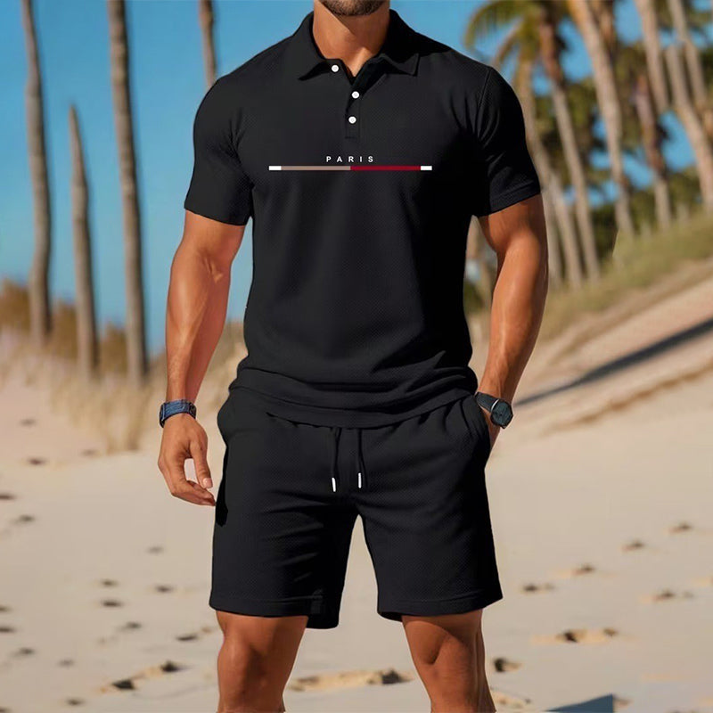 👕 LIMITED-TIME 50% OFF! ✨ Men's Summer Breathable Shirt & Shorts Set