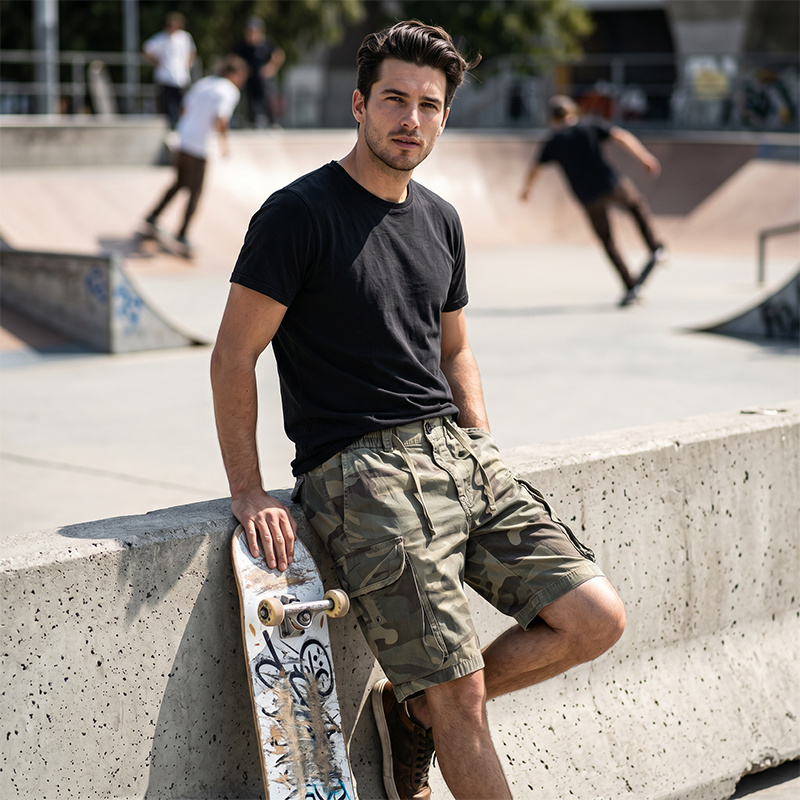 🩳 LIMITED-TIME 55% OFF! ✨ Men's Casual Relaxed Fit Cargo Shorts – Multi-Pockets, Breathable, Rugged 🌲